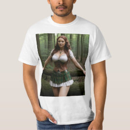 Camiseta Mujer modelo celta en el bosque