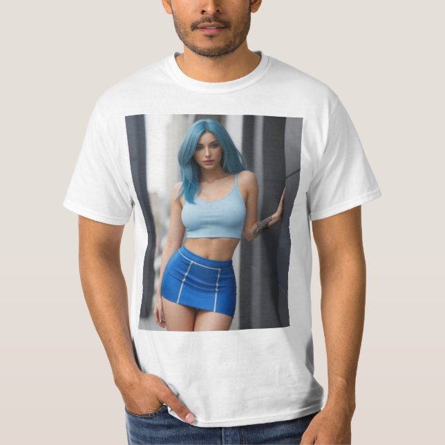 Camiseta Mujer modelo posando (Frente)