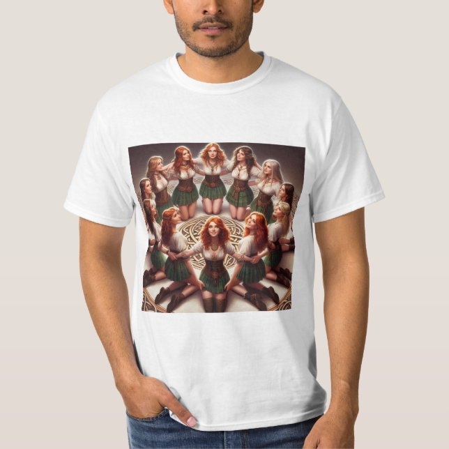 Camiseta Mujeres Celtas: La Belleza del Nudo Celta (Frente)