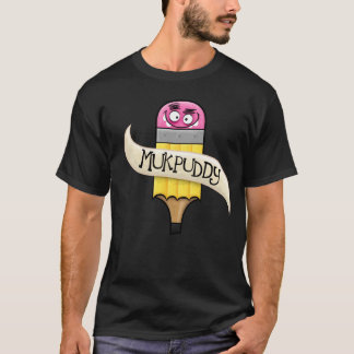Camiseta Mukpuddy - t-shirt preto dos homens básicos do