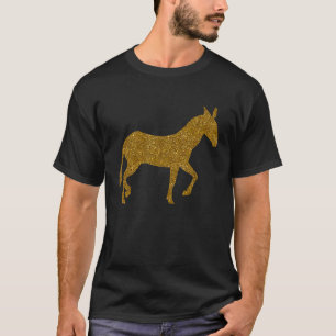 Camiseta Mula Para Mulheres Menina Burro Cavalo Híbrido