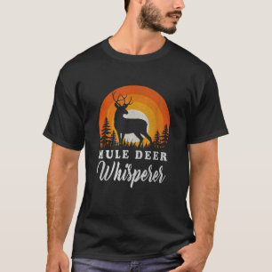 Camiseta Mule Buck Deer Hunter Vintage Retro Mule Doe
