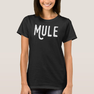 Camiseta Mule Curvada - Letra Minúscula M Animal Vestido Pa
