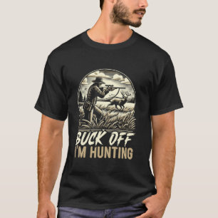 Camiseta Mule Deer Hunter Animal Hunt Rifle Caça Longa Sl