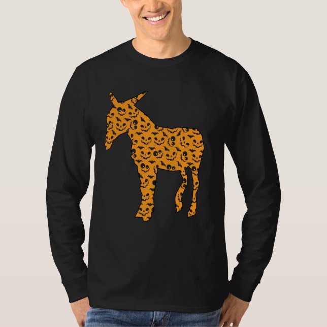 Camiseta Mule Easy Halloween Outfit Donkey Horse Lazy Costu (Frente)