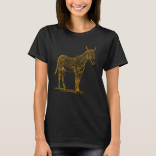 Camiseta Mule For Women Girl Donkey Horse Hybrid
