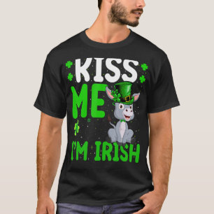 Camiseta Mule me beija, sou Rua irlandesa. Dia de Patrick