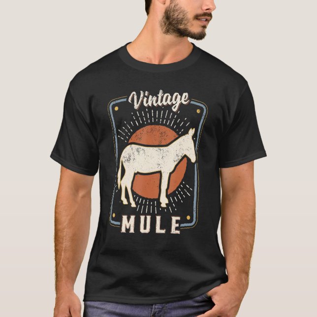 Camiseta Mule Vintage Retro Classic Animal Love 1 (Frente)