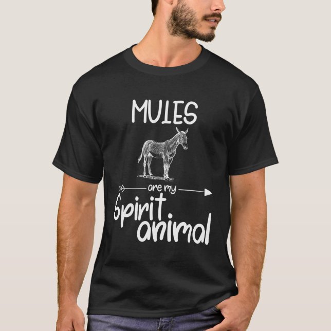 Camiseta Mules É O Meu Presente Espiritual Para Homens Que  (Frente)