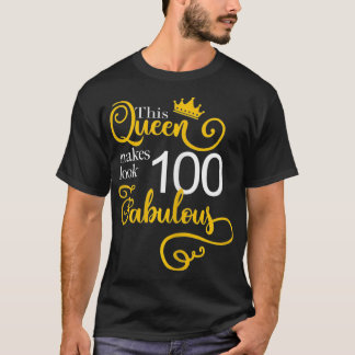Camiseta Mulher 100ª Festa de aniversário dá ideias vovó 10