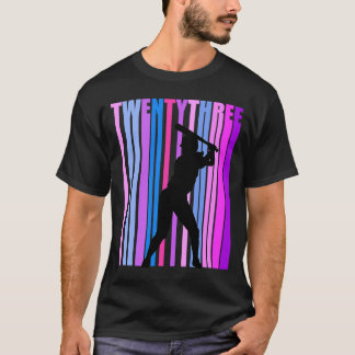 Camiseta Mulher 23ª Rapariga de Beisebol do Bairthday
