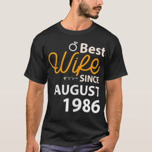 Camiseta Mulher 34º Aniversário do Casamento, melhor esposa
