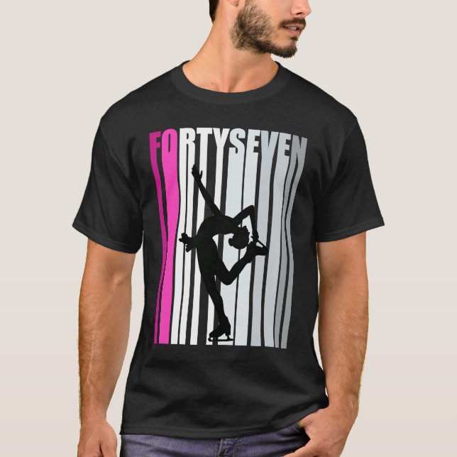 Camiseta Mulher: 47.º Aniversário Ice Skating Queen Ice Ska (Frente)