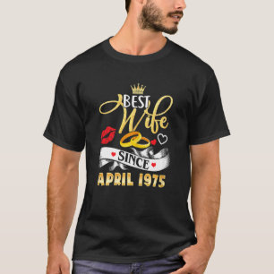 Camiseta Mulher 47 Casamento de Aniversário Melhor Esposa P