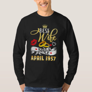Camiseta Mulher 65 Casamento de Aniversário Melhor Esposa P