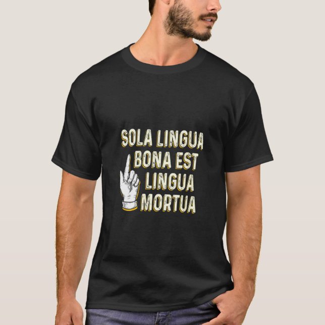 Camiseta Mulher: A Única Língua Boa É Latim Engraçado Pelo  (Frente)