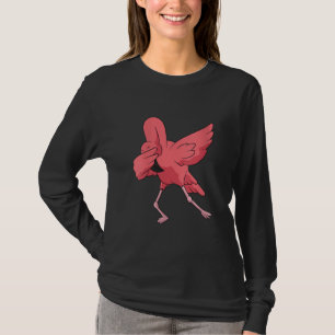 Camiseta Mulher Abbing Flamingo Bird Cute Flamingo Pink