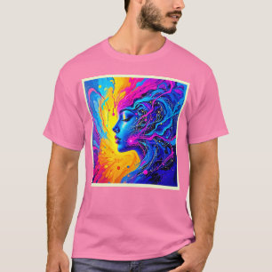 Camiseta Mulher Abstrato de Dreamy Colorful
