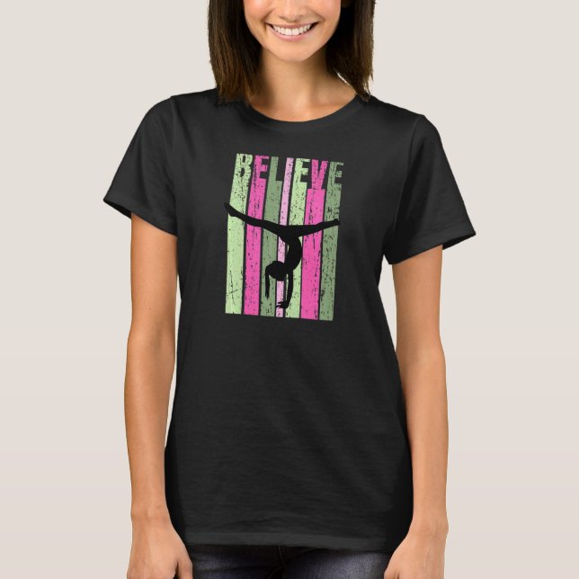 Camiseta Mulher Acrobatics Gymnast Coaching Coaching Gymnas (Frente)
