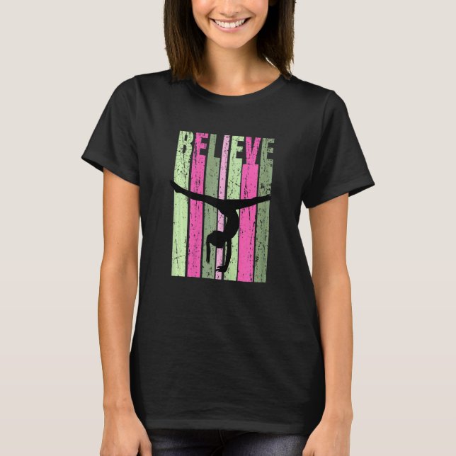 Camiseta Mulher Acrobatics Gymnast Coaching Coaching Gymnas (Frente)