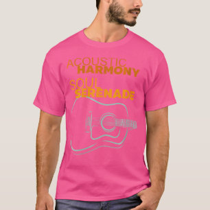Camiseta Mulher Acústica Harmonia Alma Serenada Arte Da