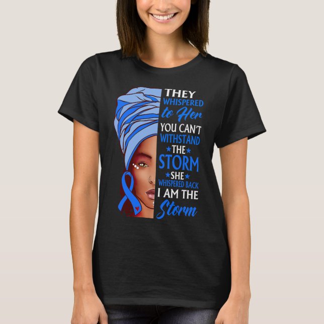 Camiseta Mulher Africana Afro Eu Sou a Tempestade Conscient (Frente)