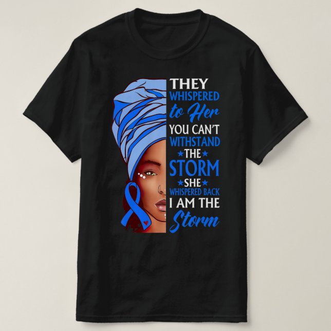 Camiseta Mulher Africana Afro I Am Tempestade Ataxia Consci (Frente do Design)