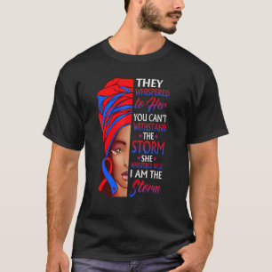 Camiseta Mulher Africana Afro I Am The Storm Peripheral Art