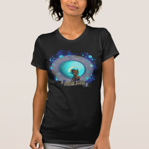 Camiseta Mulher afro-americana e Urano