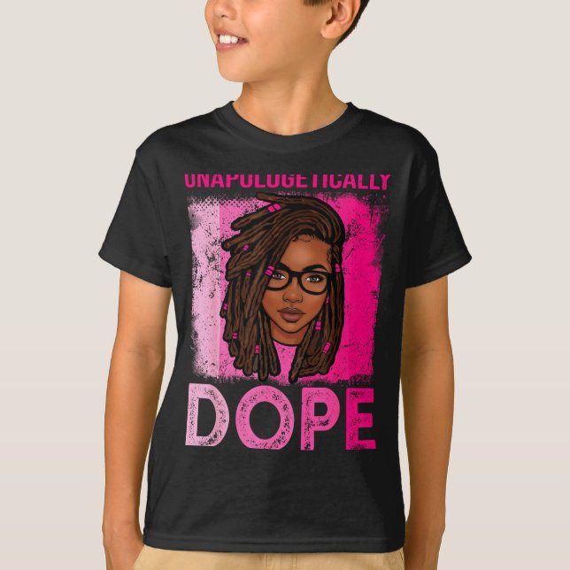 Camiseta Mulher afro sem desculpas dreadlocks cabelo preto (Frente)