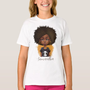 Camiseta Mulher Afro Simples