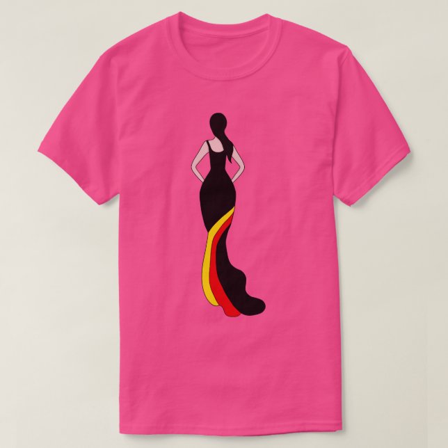 Camiseta Mulher alemã (Frente do Design)