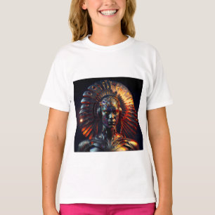 Camiseta Mulher alienígena com endereço de metal