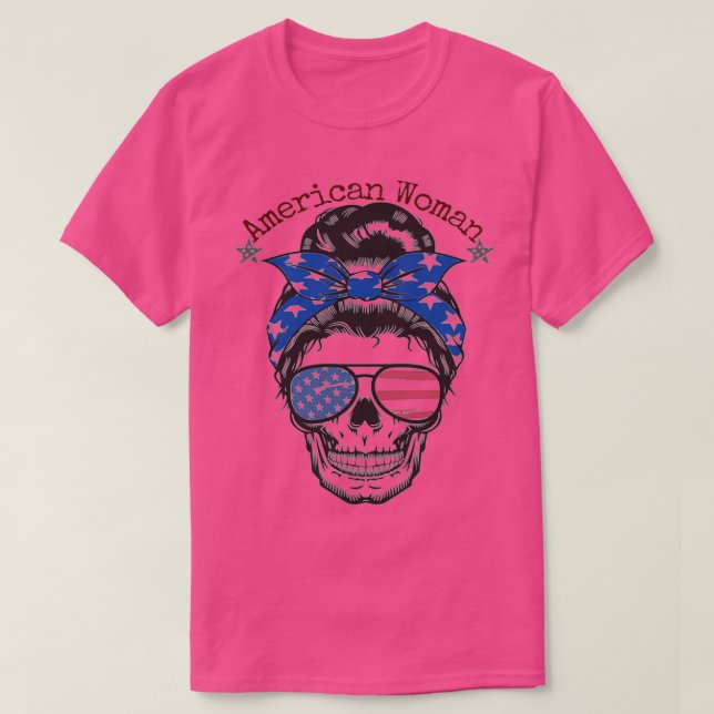Camiseta Mulher Americana (Frente do Design)
