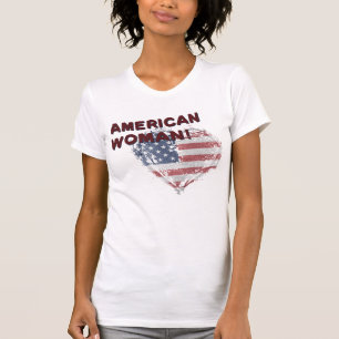 Camiseta Mulher Americana
