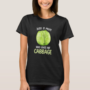 Camiseta Mulher Apenas uma mãe que ama seu Coubage Cabbage