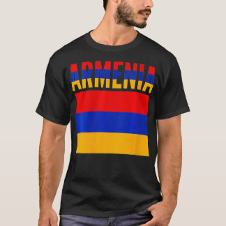 Camiseta Mulher Armênio Presente Armênia Bandeira VNeck1 
