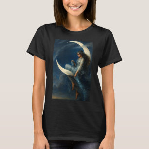 Camiseta Mulher Art Nouveau na Lua Crescente