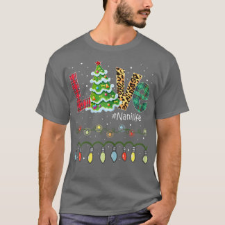 Camiseta Mulher Árvore de Natal Amor Avó Nani Life Buffa