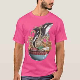 Camiseta Mulher Assassina Orca Ramen Noodle Homer Japonês