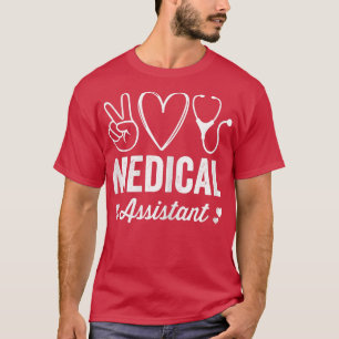 Camiseta Mulher Assistente Médico Estetoscópio Vi Cardíaco