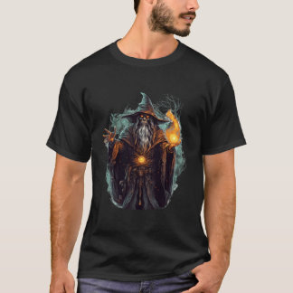 Camiseta Mulher assustada Feiticeira de Halloween Spooky