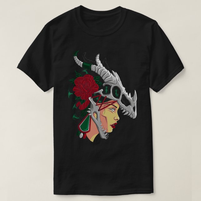Camiseta Mulher asteca Forte Mexicana México (Frente do Design)