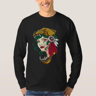 Camiseta Mulher asteca - Rapariga mexicana - Chava - Hecho 