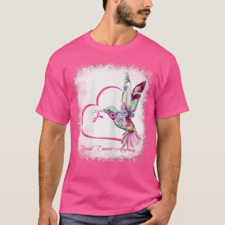 Camiseta Mulher Aves Fita Coração Fita De Girassol Feriment