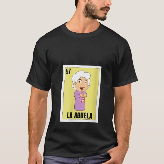 Camiseta Mulher: Avó Espanhola Presente na Loteria - Lott M (Frente)