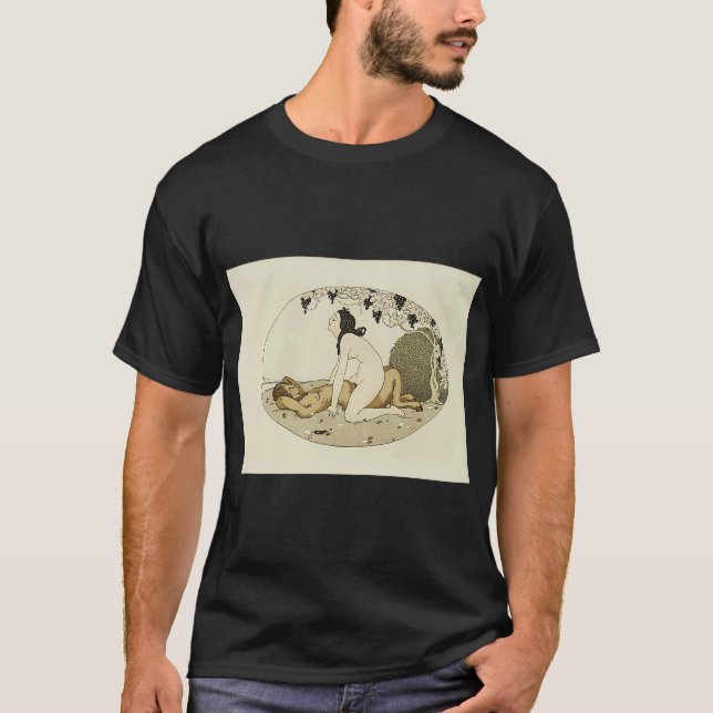Camiseta Mulher Azulejo E Borda De Parrot Back Splash Gerda (Frente)