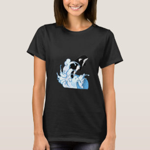 Camiseta Mulher Baleia Animal Ocean Killer Baleia Ondas Orc