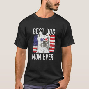 Camiseta Mulher: Bandeira Americana Melhor Cão Mãe Ever Yor