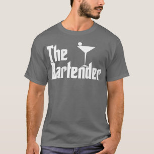 Camiseta Mulher: Barman Bartening Engraçado Parody Retro